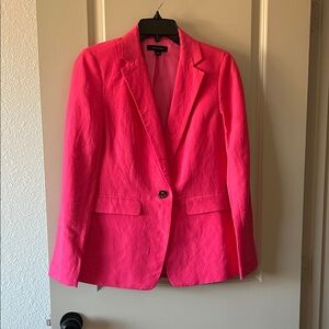 Women's fuchsia linen Blazer
